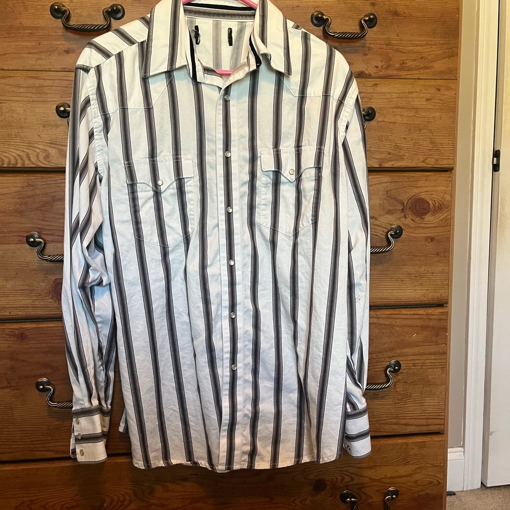 Wrangler Pearl snap Shirt Silver Series